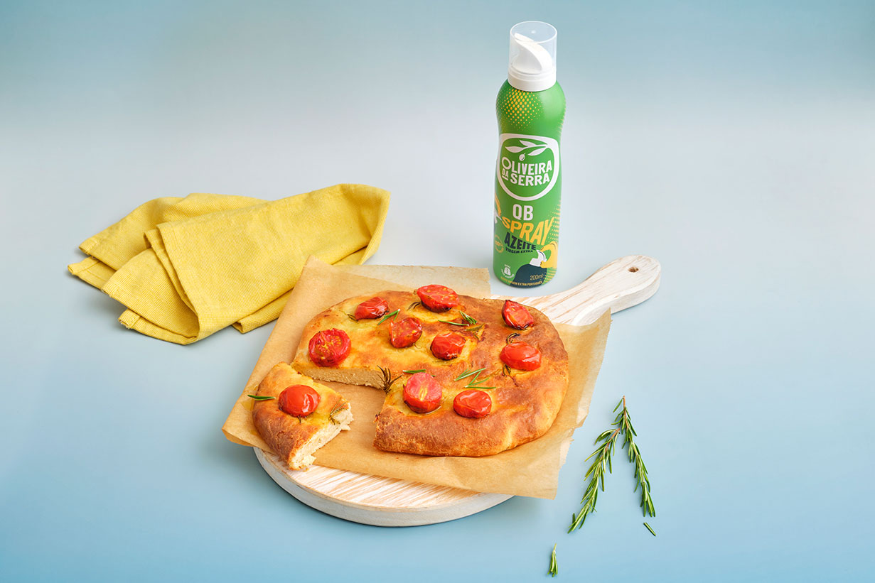 Focaccia rápida da airfryer