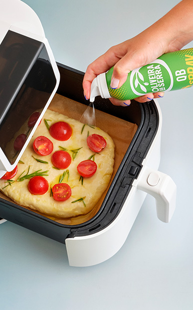 Focaccia rápida da airfryer