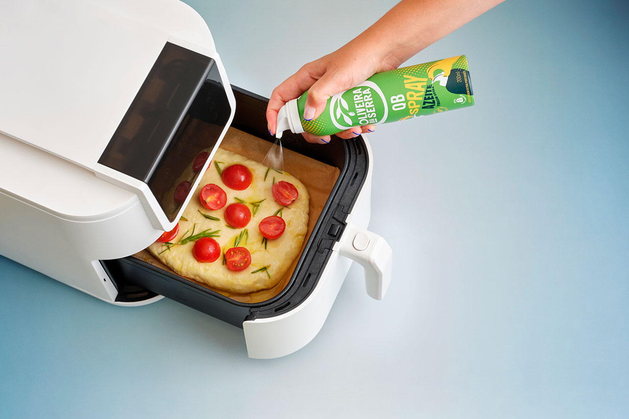 Focaccia rápida da airfryer