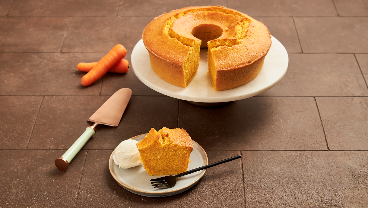 Bolo de Cenoura com Laranja