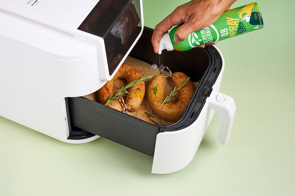 Alheira na Air Fryer com ovo