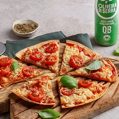 Pizza de tortilha na air fryer