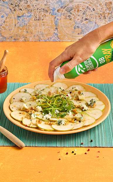 Carpaccio de pera e roquefort