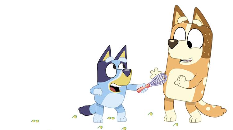 Bluey et Bingo aux fourneaux
